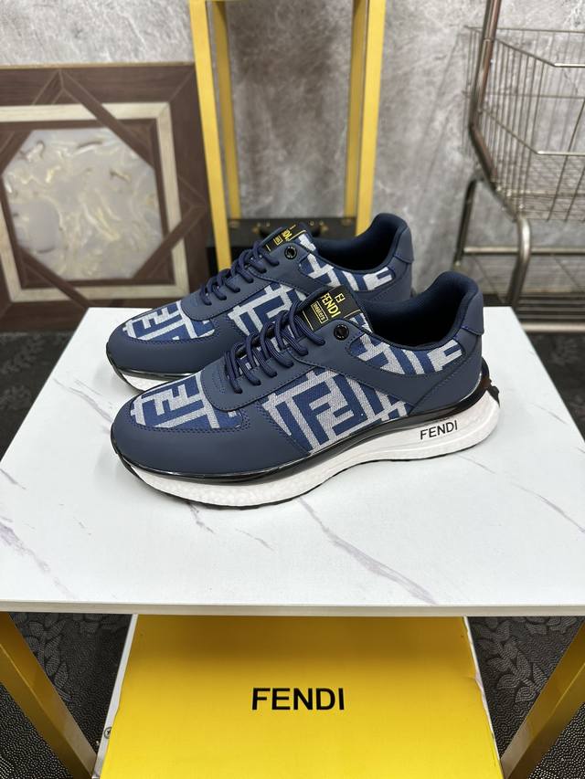 Fendi-芬迪 官网同步 专柜品质 时尚简约经典款 进口原版牛皮面料 猪皮内里 原版大底 尺码 Size :38-44 45定做不退换 M5